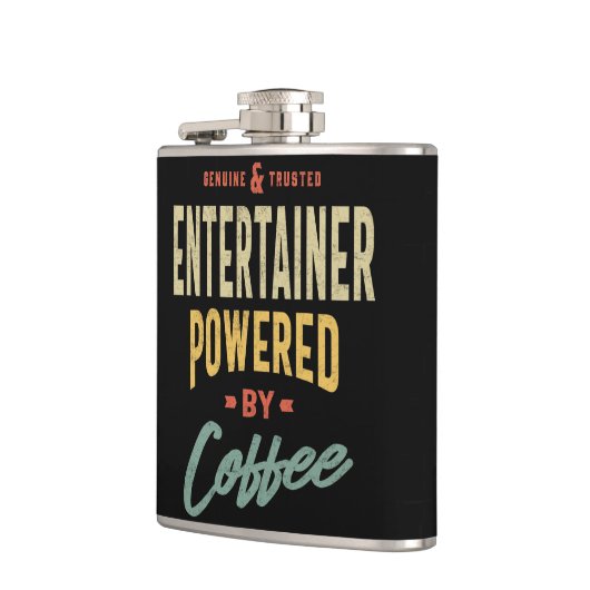 Mannen voor de titel van entertainerwerk heupfles (Links)