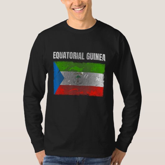 Mannen voor drukdrukken van Equatoriaal-Guinea in T-shirt (Voorkant)