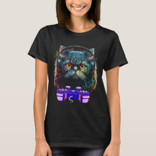 Mannen voor games in Perzische kattenspeler (Anima T-shirt