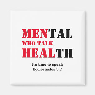 Mannen voor geestelijke gezondheid die HEAL Red in Magneet