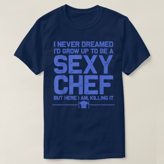 mannen voor grappig kokhalskoek t-shirt (Design voorkant)