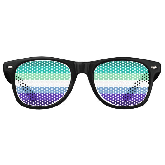 Mannen voor Heren Pride Flag Zonnebril (Voorkant)