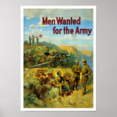 Mannen voor het leger — WW1 Poster (Voorkant)