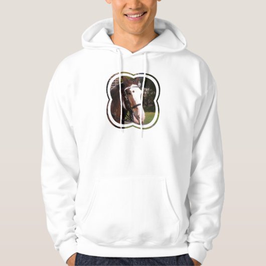 Mannen voor het redden van paarden met snoepgoed hoodie (Voorkant)