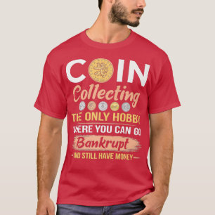 Mannen voor het verzamelen van grappige cijfermati t-shirt