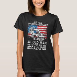 Mannen voor hoefjesbedieningspersoneel voor zware t-shirt