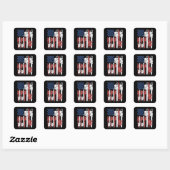 Mannen voor houtbewerking Lumberjack Gifts Arboris Vierkante Sticker (Vel)