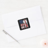 Mannen voor houtbewerking Lumberjack Gifts Arboris Vierkante Sticker (Envelop)