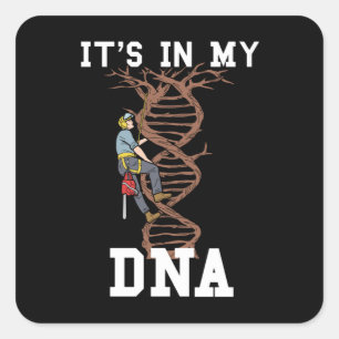 Mannen voor houtbewerking Lumberjack Gifts Arboris Vierkante Sticker