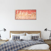Mannen voor jachthonden canvas afdruk (Insitu (Slaapkamer))