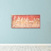 Mannen voor jachthonden canvas afdruk (Insitu (Houten vloer))