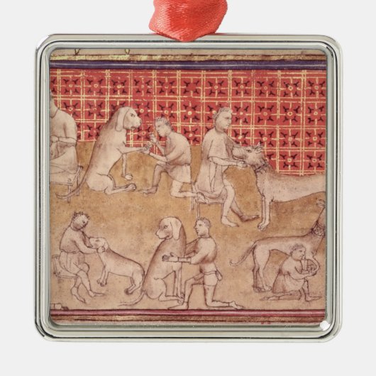 Mannen voor jachthonden metalen ornament (Voorkant)