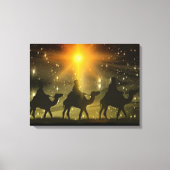 Mannen voor kerstmis Golden Star van Bethlehem Canvas Afdruk (Voorkant)