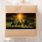 Mannen voor kerstmis Golden Star van Bethlehem Etiket (Insitu)