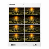 Mannen voor kerstmis Golden Star van Bethlehem Etiket (Full Sheet)