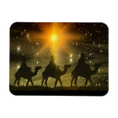 Mannen voor kerstmis Golden Star van Bethlehem Magneet (Horizontaal)
