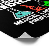 Mannen voor medisch-laboratoriumonderzoek Vrouwen Poster (Hoek)