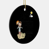 Mannen voor mijn dochter als je me papa noemt keramisch ornament (Rechts)