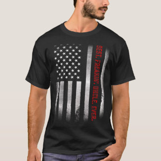 Mannen voor oom Best Freakin oom Ever ons vlag T-shirt