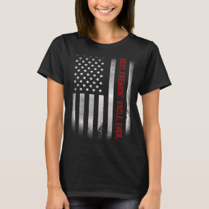 Mannen voor oom Best Freakin oom Ever ons vlag T-shirt