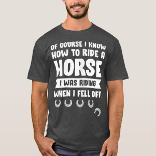 Mannen voor paardenraces vrouwen Cowboys T-shirt