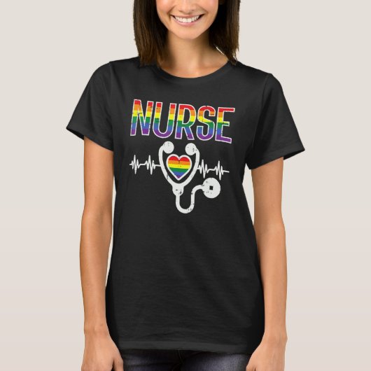 Mannen voor regenboogvlag op het eiland Pride Ally T-shirt (Voorkant)