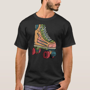 Mannen voor rolschaatsen Vrouwen 80s Roller Derby  T-shirt