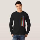 Mannen voor ruimteraces t-shirt (Voorkant volledig)