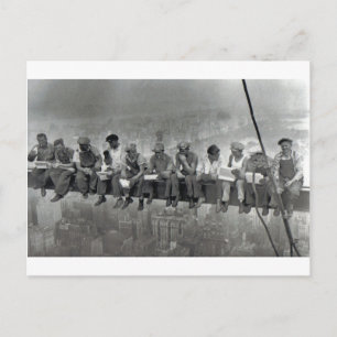 Mannen voor  spoorfotografie briefkaart