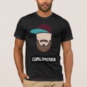Mannen voor T-shirt met de streep (Voorkant)
