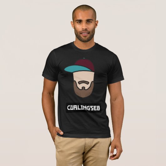 Mannen voor T-shirt met de streep (Voorkant volledig)