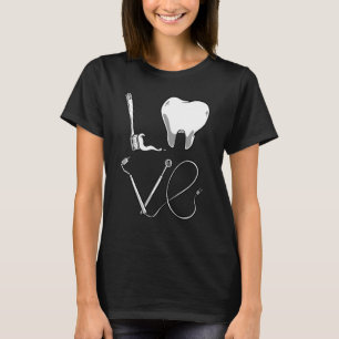Mannen voor tandheelkundige verzorging Vrouwen tan T-shirt