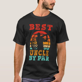 Mannen voor vaderdag Beste oom van Par Golfing T-shirt