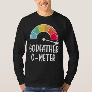 Mannen voor vaders dag peetvader o meter vol met e t-shirt