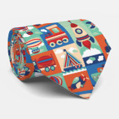 Mannen voor vliegtuigen, treinen en ballonnen stropdas (Opgerold)
