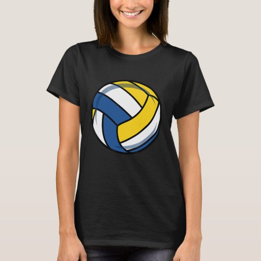 Mannen voor volleybalspelspeler Vrouwen Tiener Kin T-shirt (Voorkant)