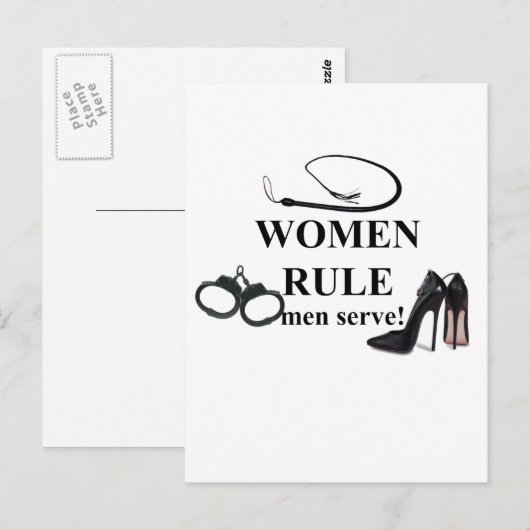 Mannen VOOR VROUWEN Briefkaart (Voorkant / Achterkant)