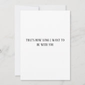 Mannen voor weddenschap Jubileum Gay Couple Romant Kaart (Achterkant)