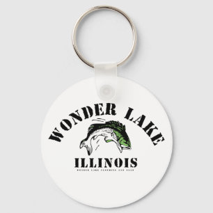 Mannen voor Wonder Bass 2,25-inch basisButton Sleu Sleutelhanger