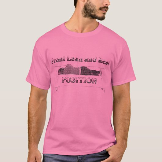 Mannen vooraan en achteraan t-shirt (Voorkant)