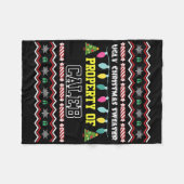 Mannen voornaam Caleb Ugly Christmas Fleece Deken (Voorkant (Horizontaal))