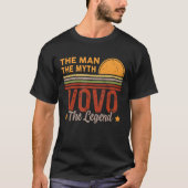 Mannen Vovo de Man Myth Legend Retro opa vader T-shirt (Voorkant)