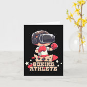 Mannen VR Boksen Atleet Virtual Reality Gamer Grap Kaart (Gele Bloem)