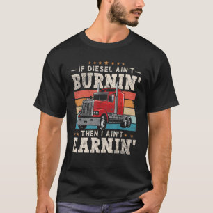 Mannen vrachtwagen Semi Truck Driver 18 Wheeler M T-shirt