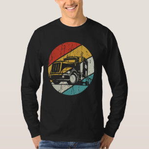Mannen vrachtwagenchauffeur, chauffeur op lange af t-shirt