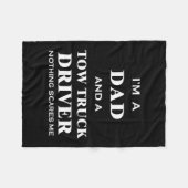 Mannen vrachtwagenchauffeur Papa die niets te eten Fleece Deken (Voorkant (Horizontaal))