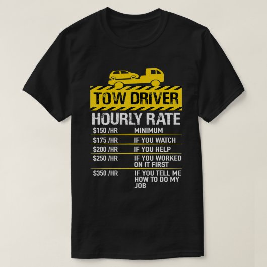 Mannen vrachtwagenchauffeur Tw-chauffeur Trucker H T-shirt (Design voorkant)