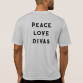 Mannen VREDE LIEFDE DIVAS Sport Shirt (Achterkant)
