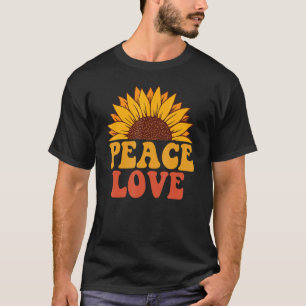 Mannen Vredesteken Liefde 60s 70s Tie Dye Hippie H T-shirt