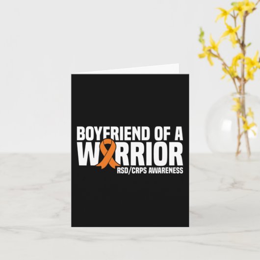 Mannen vriend van een krijger Oranje lint RSDCRPS Kaart (Gele Bloem)